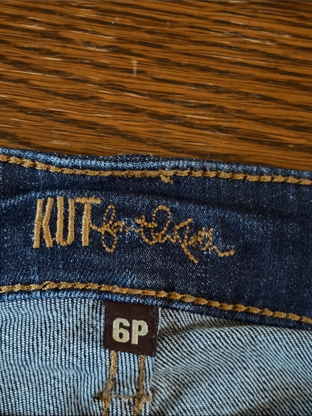 Kut from the Kloth Deep Indigo Baby Bootcut Jeans, 6 P - Picture 5 of 5